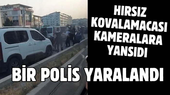 BÜYÜKÇEKMECE'DE FİLM GİBİ HIRSIZ-POLİS KOVALAMACASI KAMERADA